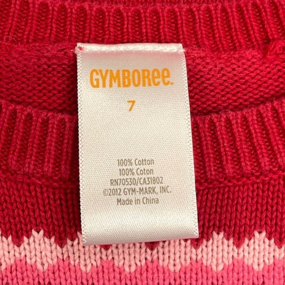 Gymboree Red Sweater Dress Long Sleeve Girls Size 7 - Picture 3 of 6